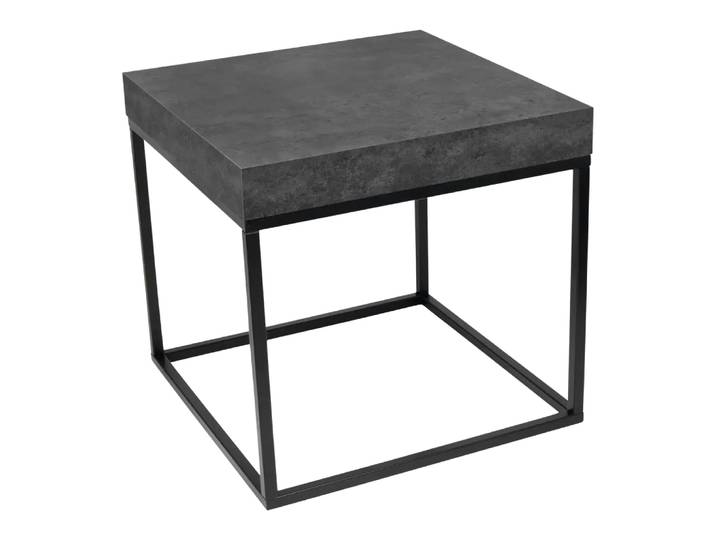 Klubtisch Petra, Temahome, schwarz/betongrau, Holz