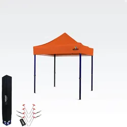 Faltzelt 2x2m - ohne 3 Wänden - Orange