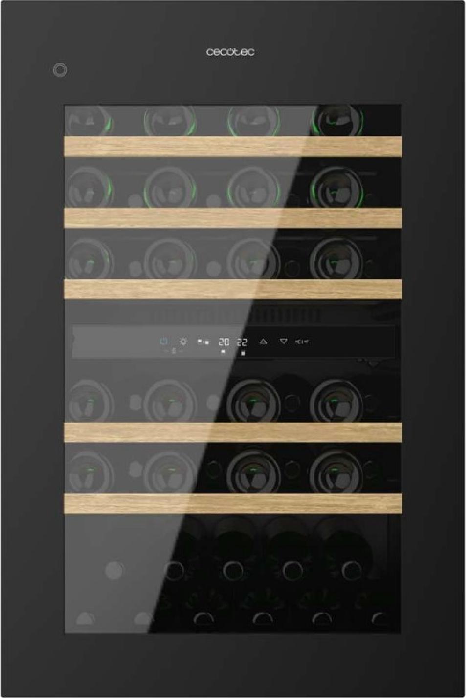 Cecotec Integrierter Weinkeller Bolero GrandSommelier Duo 57000 Touch Black Compressor