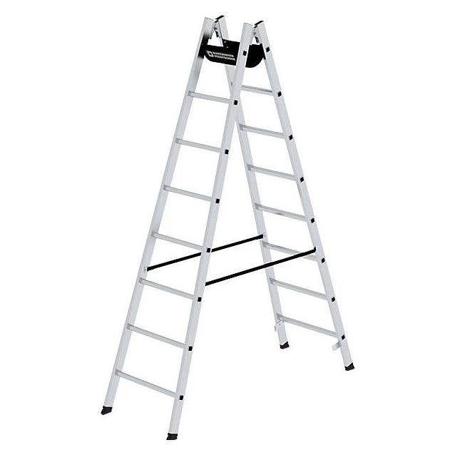 Munk Sprossen-Stehleiter 2x8 Sprossen (Stehleiter, 240 cm) (033016)