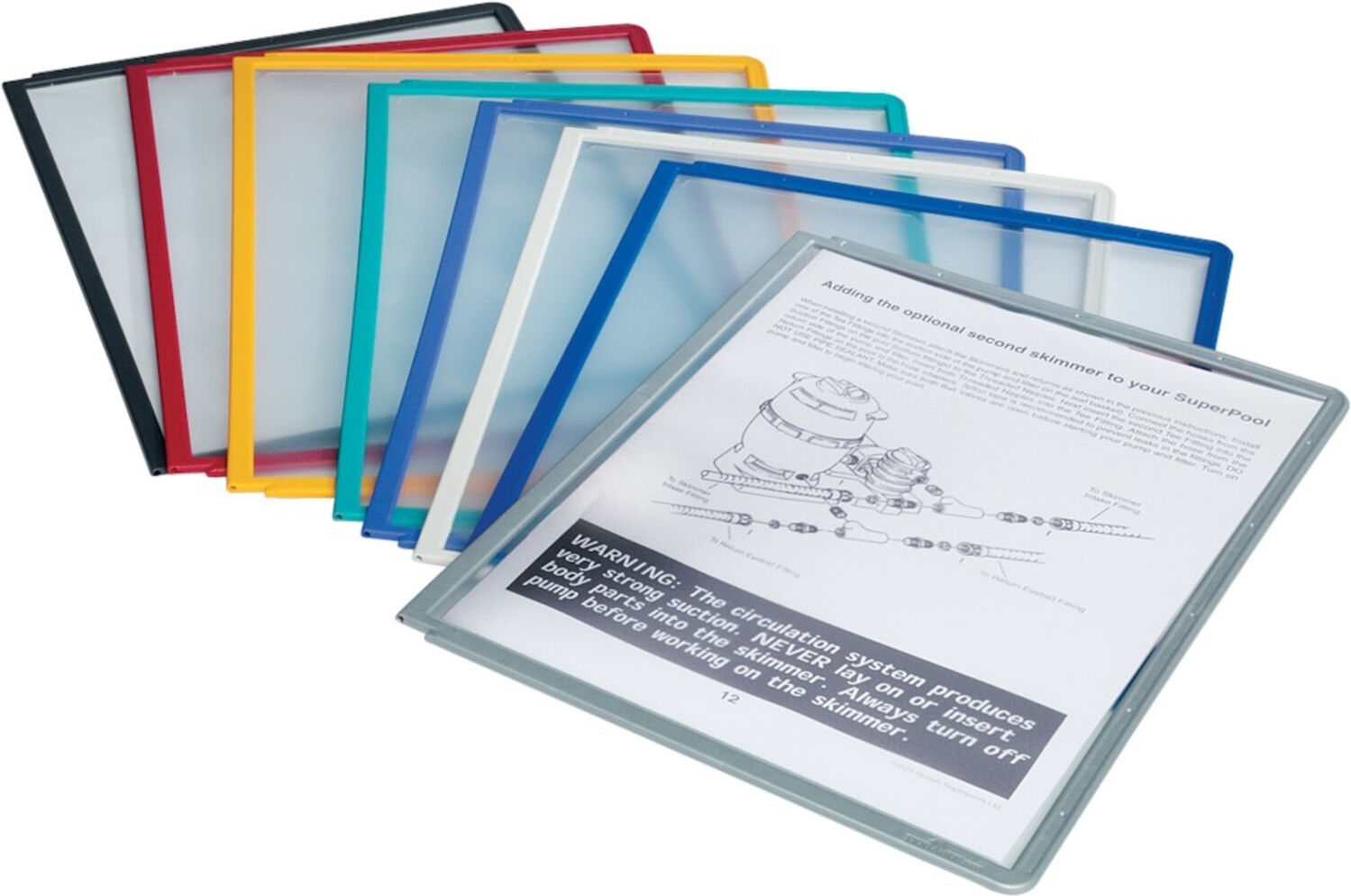 VARIO Sichttafeln graphit, Packung a 5 Stück ; Durable (5606-37)