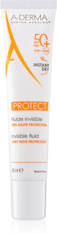 A-Derma Protect Fluide Solaire Visage Invisible fluide protecteur SPF 50+ 40 ml