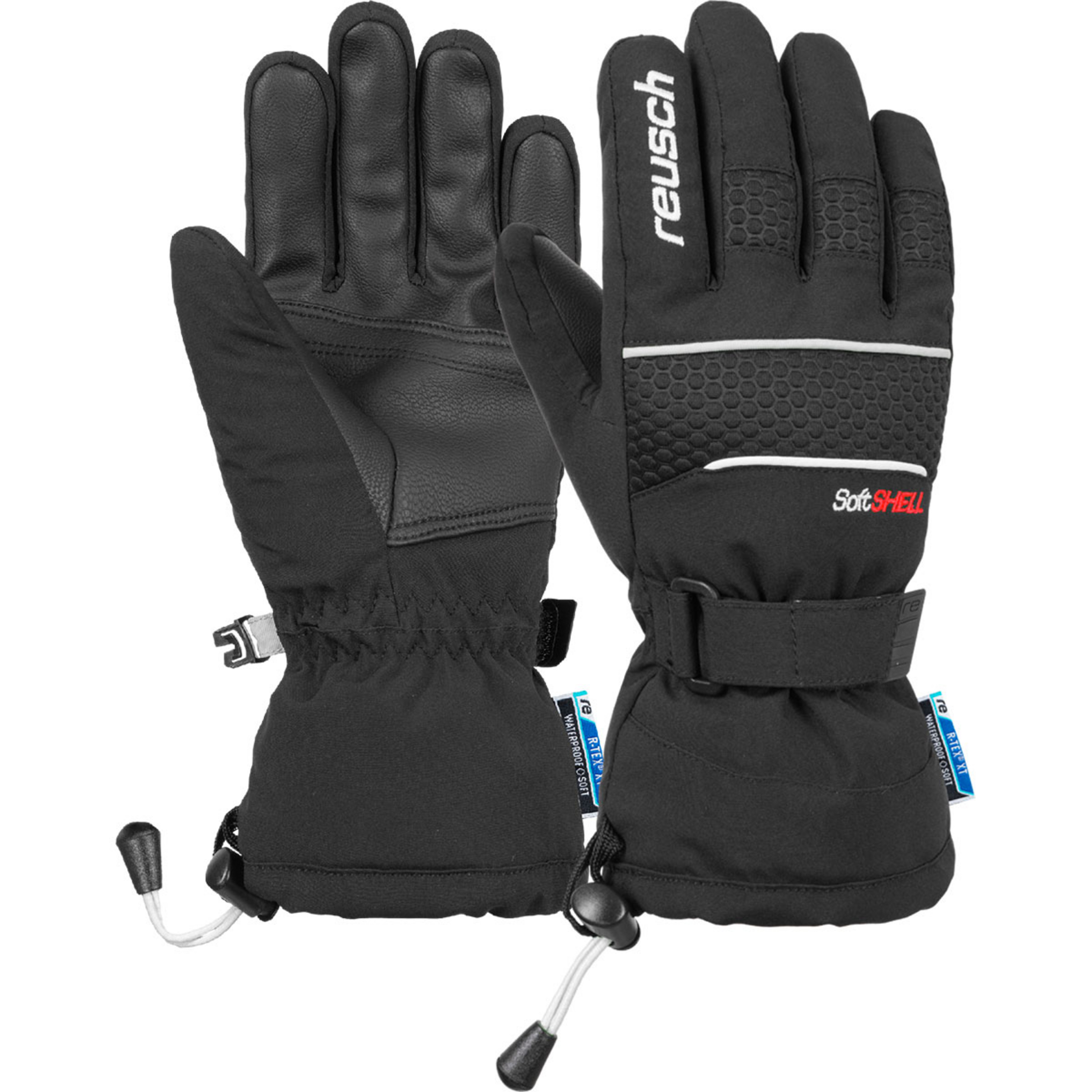 Reusch Connor R-Tex XT Kinder Fingerhandschuhe schwarz Größe 3 Skifahren Elastisch Wasserabweisend