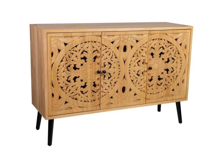 Buffet bois marron 120x38x80h cm