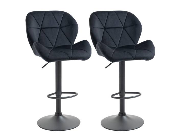 Jamb Barhocker Schwarz, Metall, Kunststoff, 51.5x93x57.5 cm, Esszimmer, Barmöbel, Barhocker