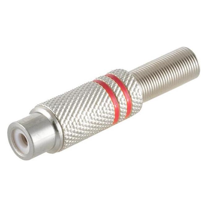 Shiverpeaks BS52001-R Drahtverbinder RCA Edelstahl (Cinch Kabel) (BS52001-R)