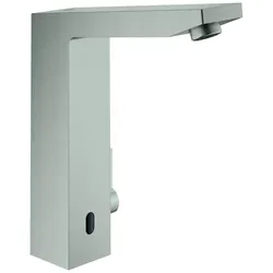Grohe Eurocube E Infrarot-Elektronik, mit Mischung, Batteriebetrieb, Ausladung 198mm, chrom, 36441DC0, Farbe: Supersteel
