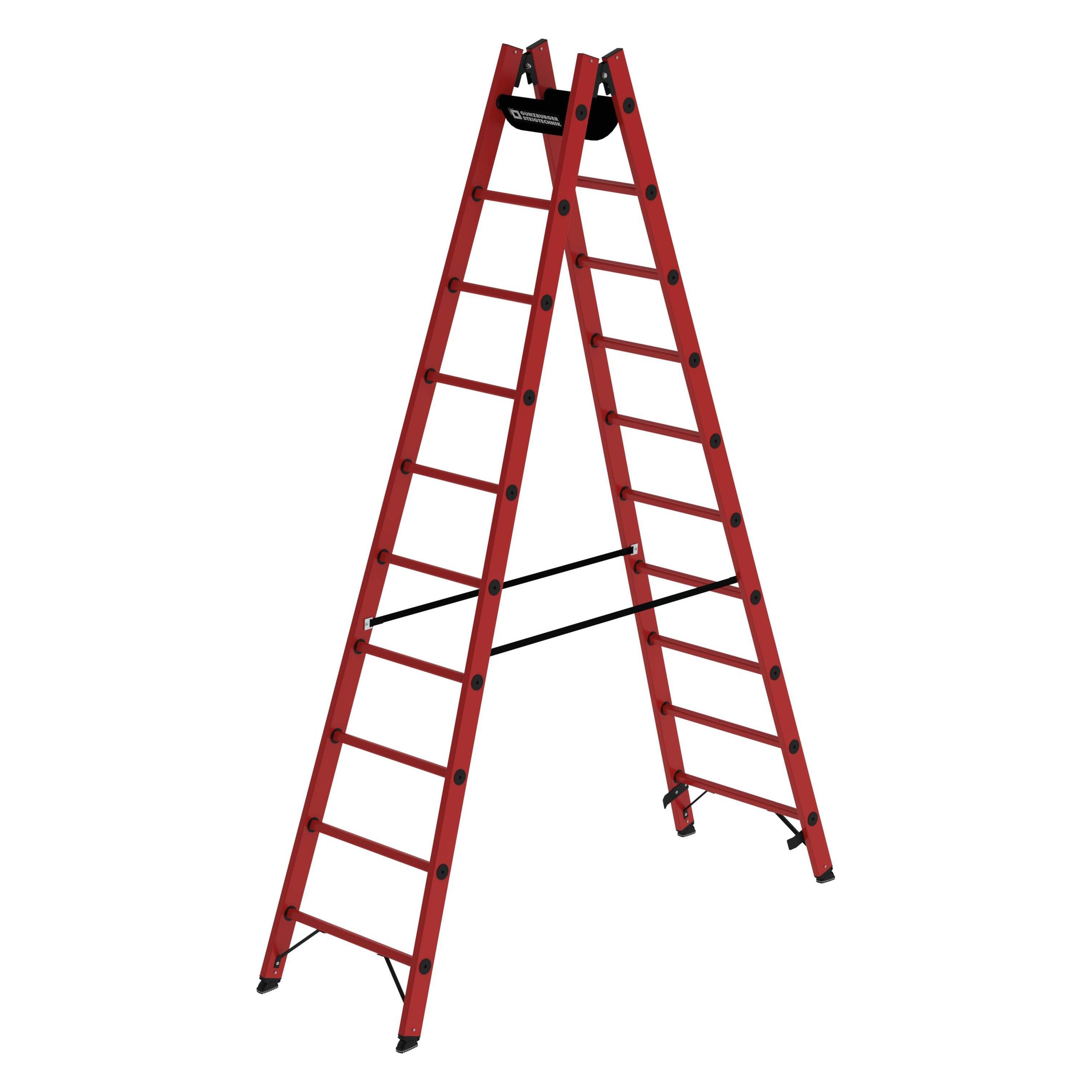 Munk Sprossen-Stehleiter GFK 2x10 Sprossen (Stehleiter, 295 cm) (036410)
