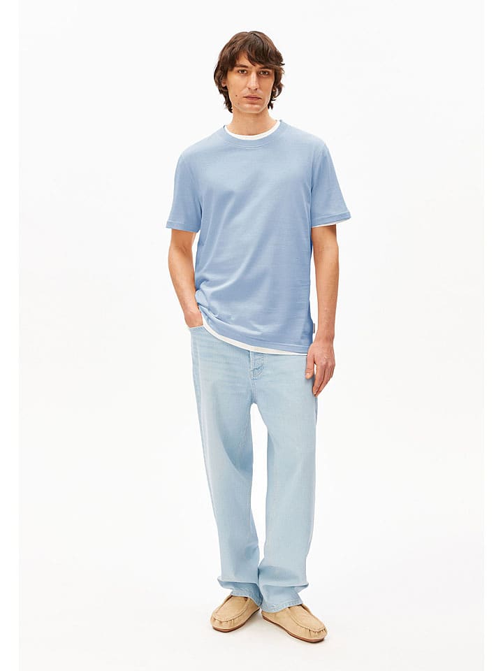 armedangels Shirt ''Maarkos'' in Hellblau - XXL