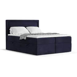 BOXBETT Jodan 160/200 cm Marineblau im Magic Velvet Stoff
