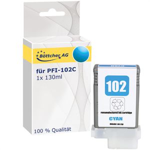 kompatibel für Canon PFI-102C 130ml cyan