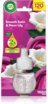 Air Wick Essential Oils Smooth Satin & Moon Lily recarga para difusor elétrico 19 ml. Essential Oils Smooth Satin & Moon Lily