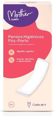 Mother Wells Pensos Higiénicos Pós-Parto 10 un