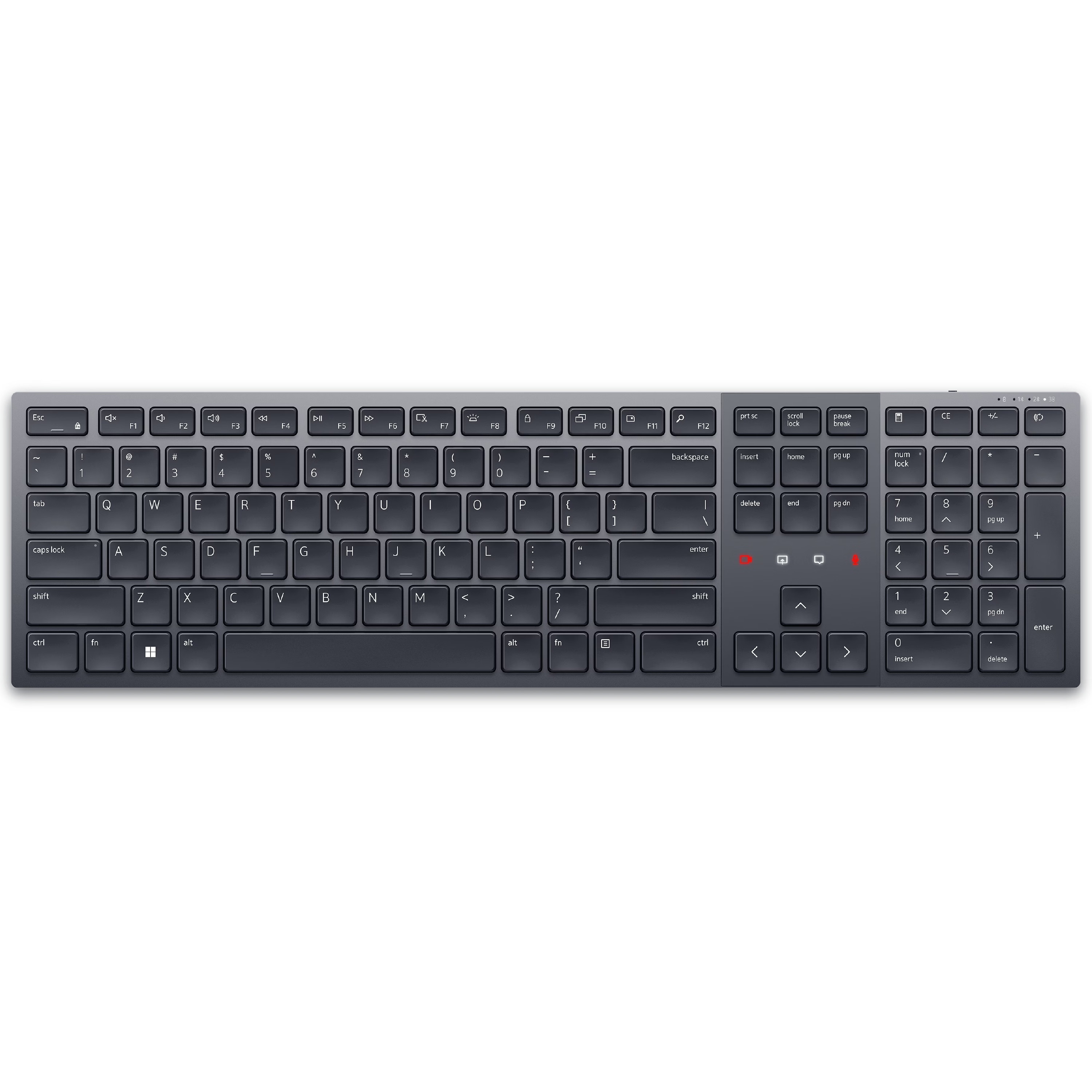 Dell Pro Premium KB900 Collaboration Tastatur kabellos / kabelgebunden (Funk / Bluetooth), Dunkelgrau