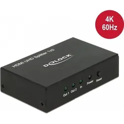 Delock HDMI 4K Splitter 1x HDMI in > 2x HDMI out