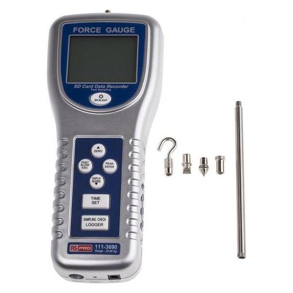RS PRO FORCE GAUGE 20kg (Kraftmessgerät) (1113690)