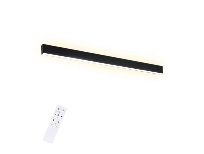 Plafonnier en aluminium noir 53.5x5.2x3.3cm led 17w