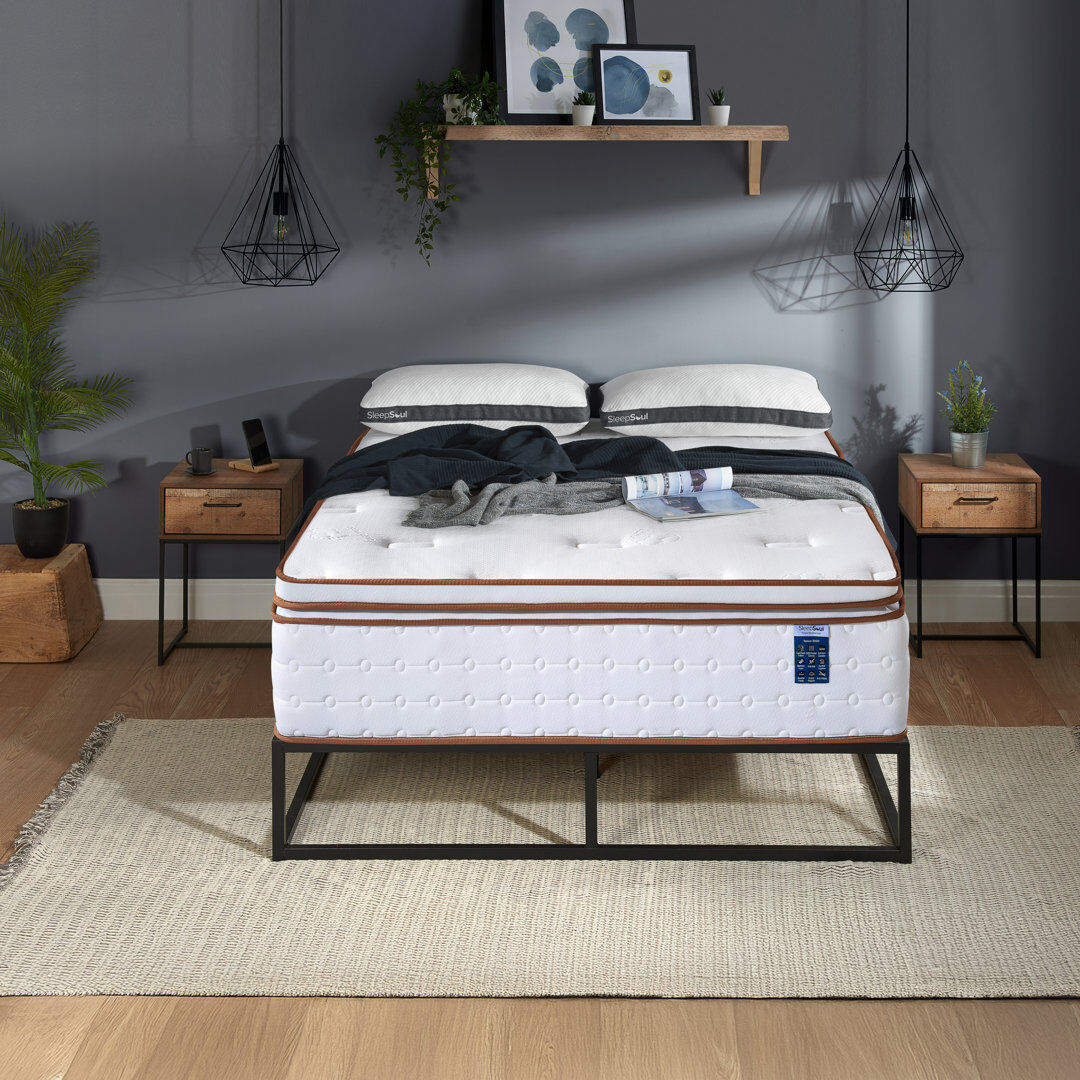 White Noise Space 3000 Pocket Sprung Mattress Kingsize (5' )
