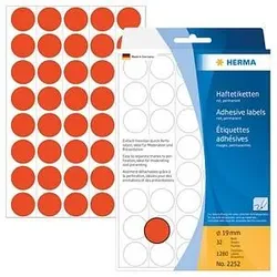 HERMA Klebepunkte Ø 19,0 mm rot