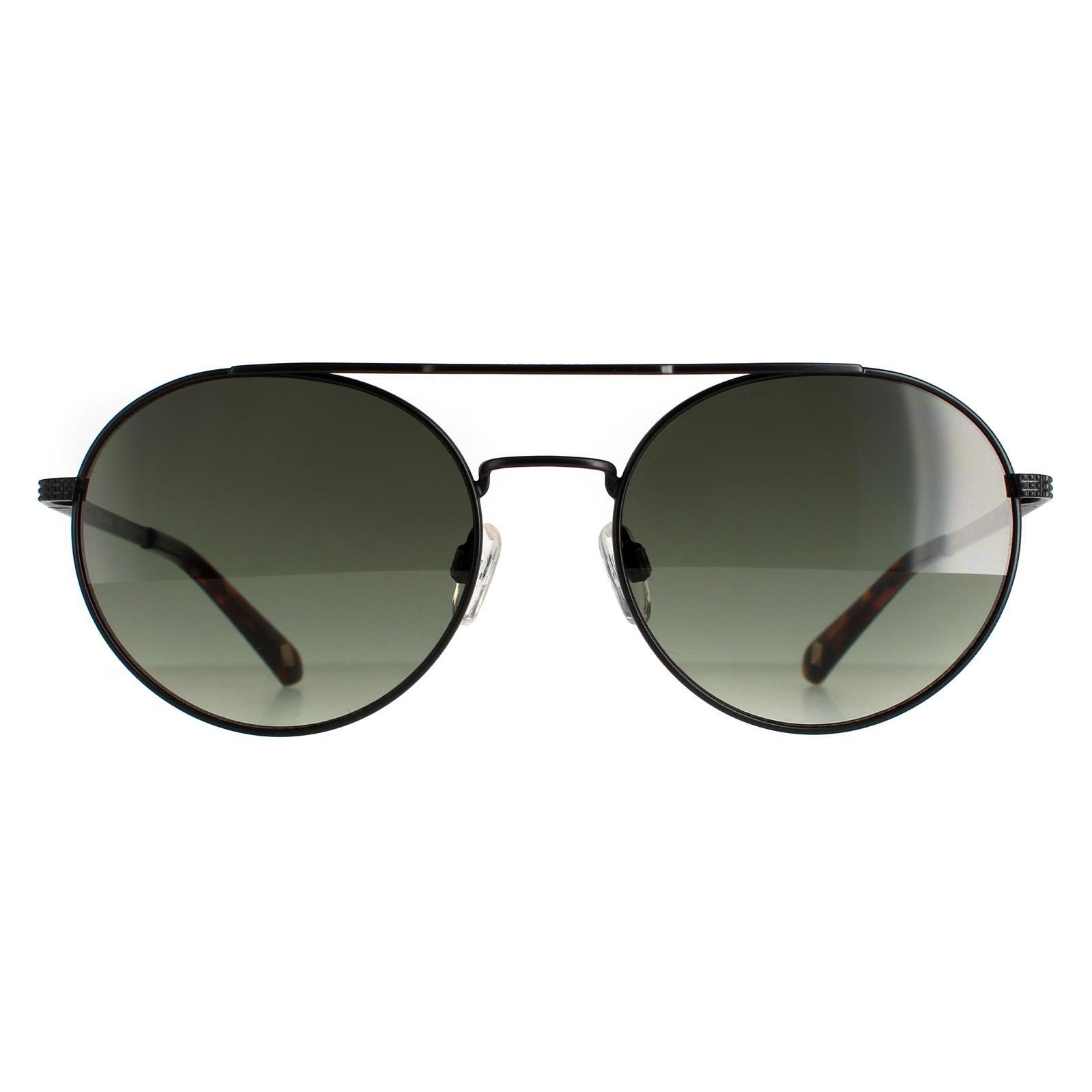 Ted Baker Round unisex zwart grijze TB1531 Warner zonnebril