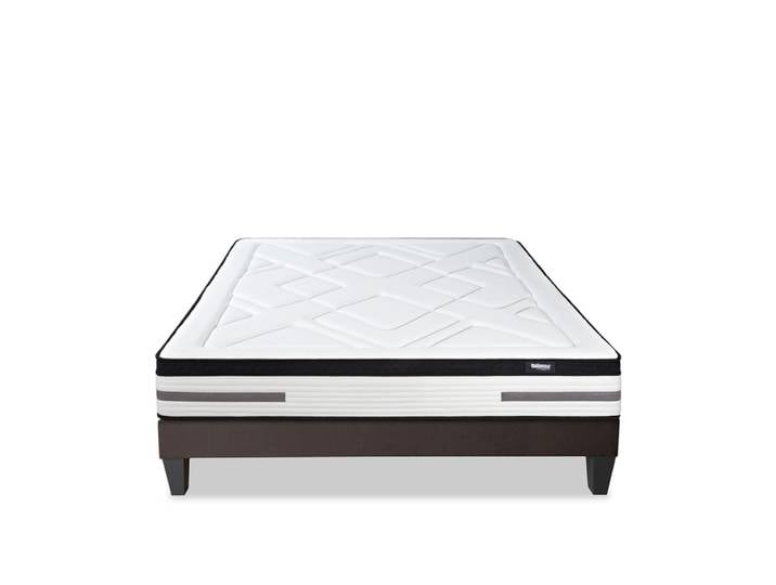 Ensemble matelas sommier bois 140x190