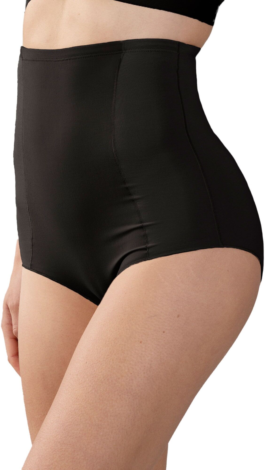High-Waist-Slip NINA VON C. "3er Pack High Waist Cotton Shape", Damen, Gr. 40, schwarz, Obermaterial: 82% Baumwolle CO. 18% Elasthan EL., Unterhosen High-Waist-Slip