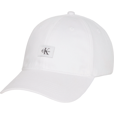 Baseball Cap CALVIN KLEIN JEANS, Herren, weiß (hellweiß), Web, Baumwolle, unifarben, Caps, Regular fit