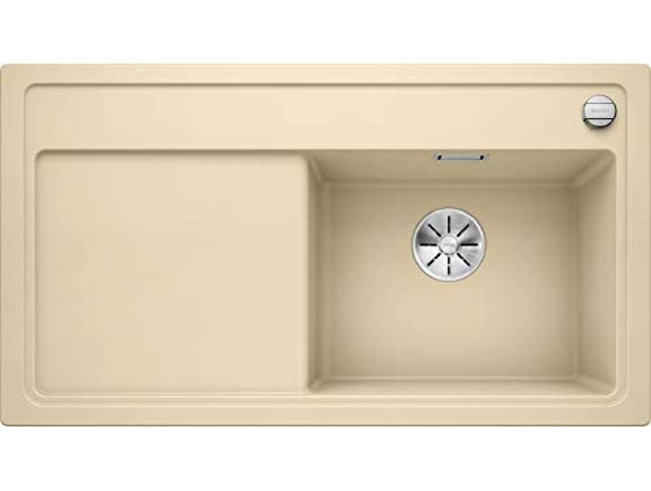 BLANCO Zenar 5 S, Küchenspüle aus Silgranit PuraDur, Champagner / mit inklusiv Glas-Schneidbrett und Ablauffernbedienung; 523885, Champagner / mit InFino-Ablaufsystem