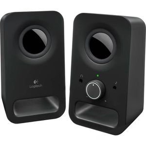 Logitech PC-Lautsprecher Z150, schwarz, 6 Watt, 2.0 Stereo, 3,5mm Klinke