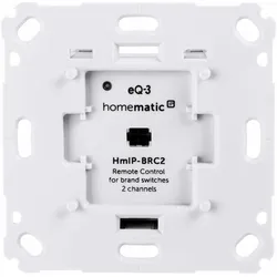Homematic IP Smart Home Wandtaster HmIP-BRC2 für Markenschalter - 2-fach