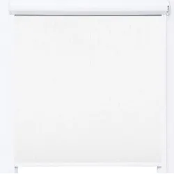 Verdunklungsrollo mit Kassette und seitlichen Leisten natur 50x150 cm 100% black out Thermorollo