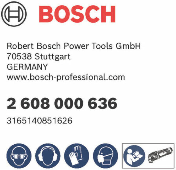 Bosch Absaugeinrichtung in Verbindung mit Schleifplatte AVZ 93 G (2608000636)