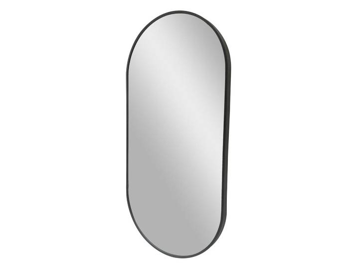 [en.casa] Wandspiegel Corato, Schwarz, Glas, 38.4x2.8x78.4 cm, Spiegel, Wandspiegel