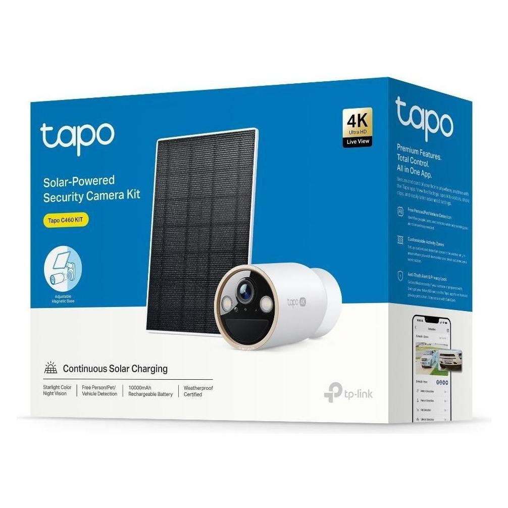 TP-Link Solar 4K Dualband Sicherheitskamera-Kit mit KI-Überwachung (425515)