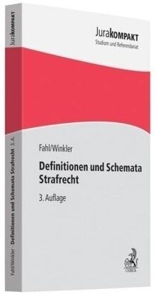 Christian Fahl - Definitionen und Schemata Strafrecht - Preis vom 13.10.2026 11:25:28 h