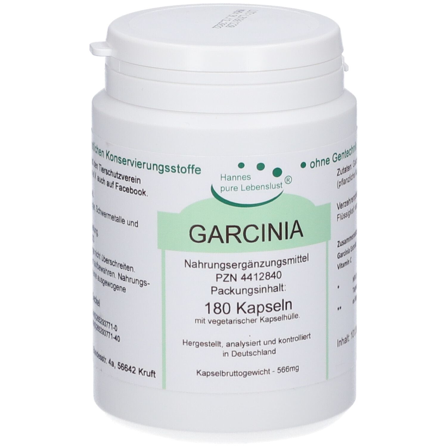 Garcinia Cambogia 60% Vegi Kapseln 180 St