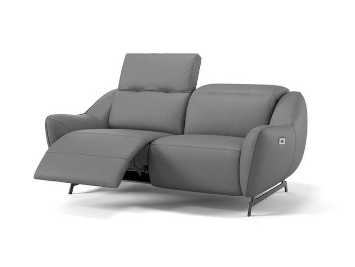 Leder Relaxsofa LIVERI 2-Sitzer Elektrisches Sofa Premium Couch