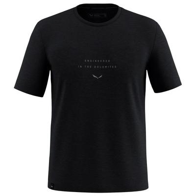 Salewa - Eagle EITD Alpine Merino T-Shirt - Merinoshirt Gr 46 schwarz