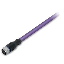Wago 756-1401/060-050 CANopen-/DeviceNet-Leitung,M12A-Buchse, axial,5-polig,violett 7561401060050