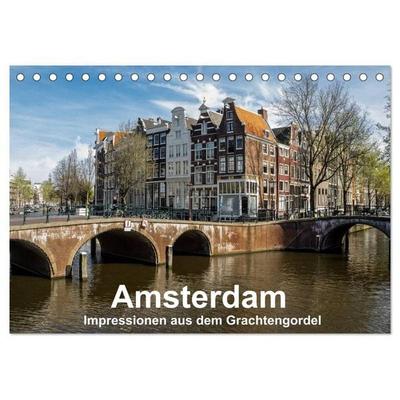 Amsterdam - Impressionen aus dem Grachtengordel (Tischkalender 2027 DIN A5 quer), CALVENDO Monatskalender