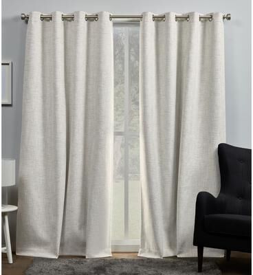 ATI Home Burke Complete Blackout Grommet Top Curtain Panel Pair