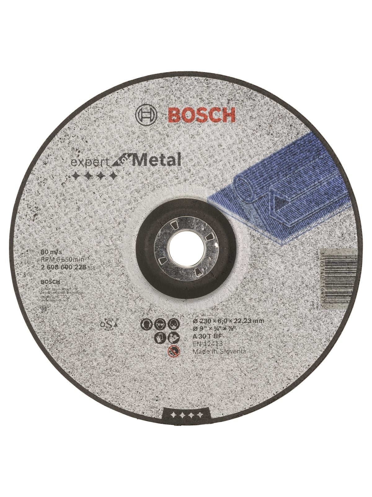 Bosch SLIBESKIVE METAL Ø230X6