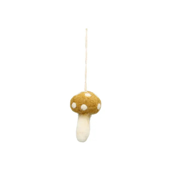 Dille & Kamille Hanger Paddenstoel Geel Vilt