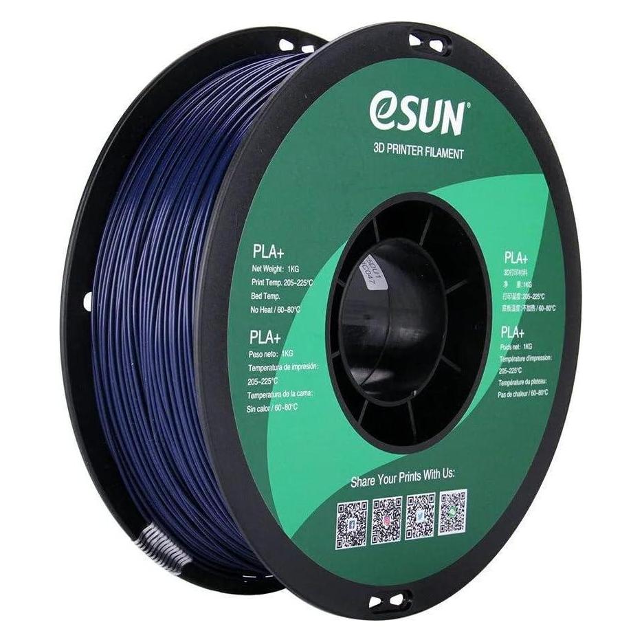 eSUN PLA+ 1,75mm Dark Blue 1kg 3D Filament (PLA+, 1000 g, 1.75 mm) (PLA+175DU1)