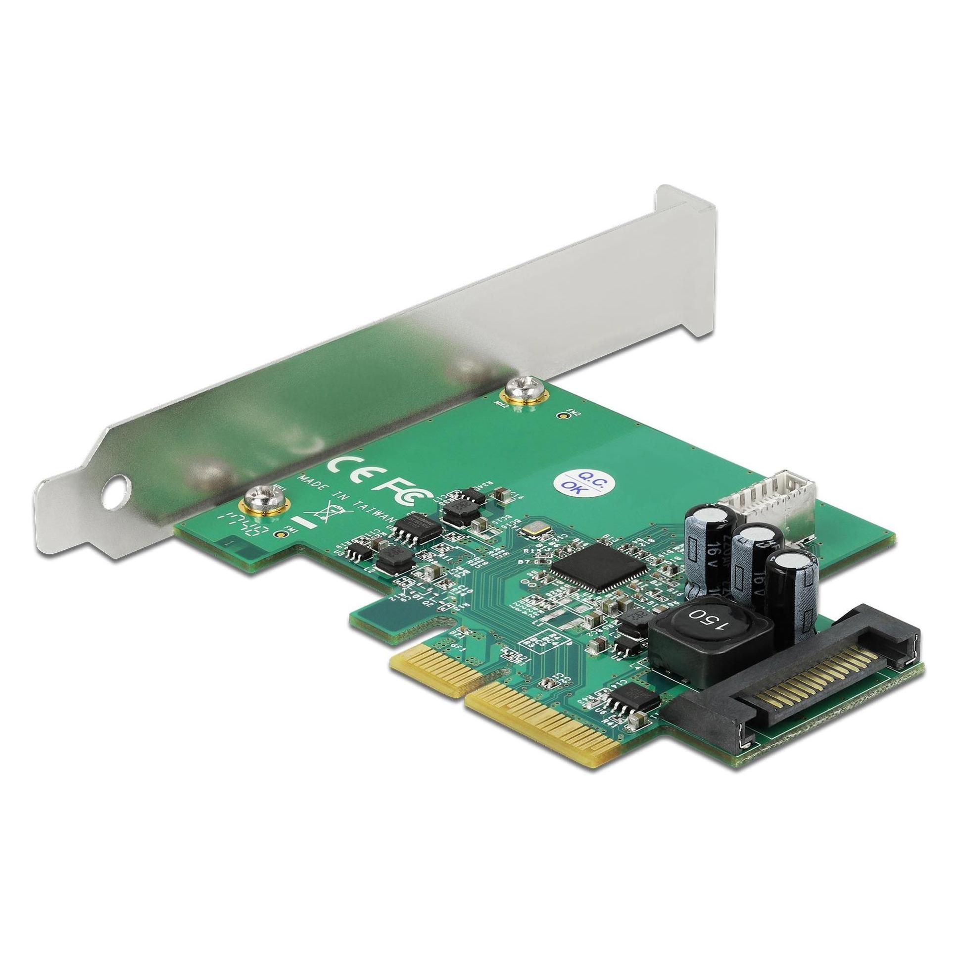 Delock PCI Express Karte zu 1 x intern USB 3.2 Gen 2 Key B 20 Pin Buchse (90068)