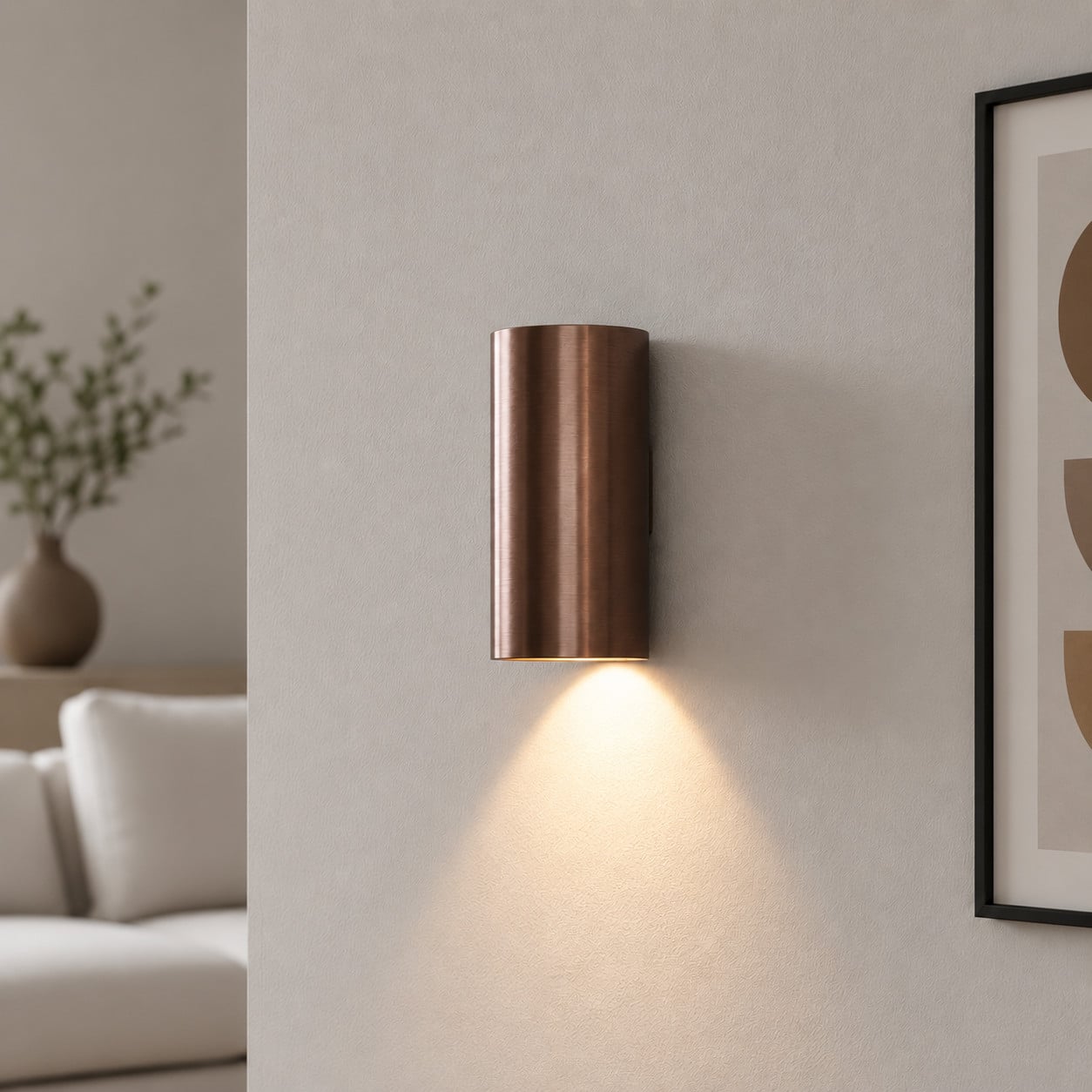 Artdelight Brody1 Led downlighter wit aluminium modern wandlamp