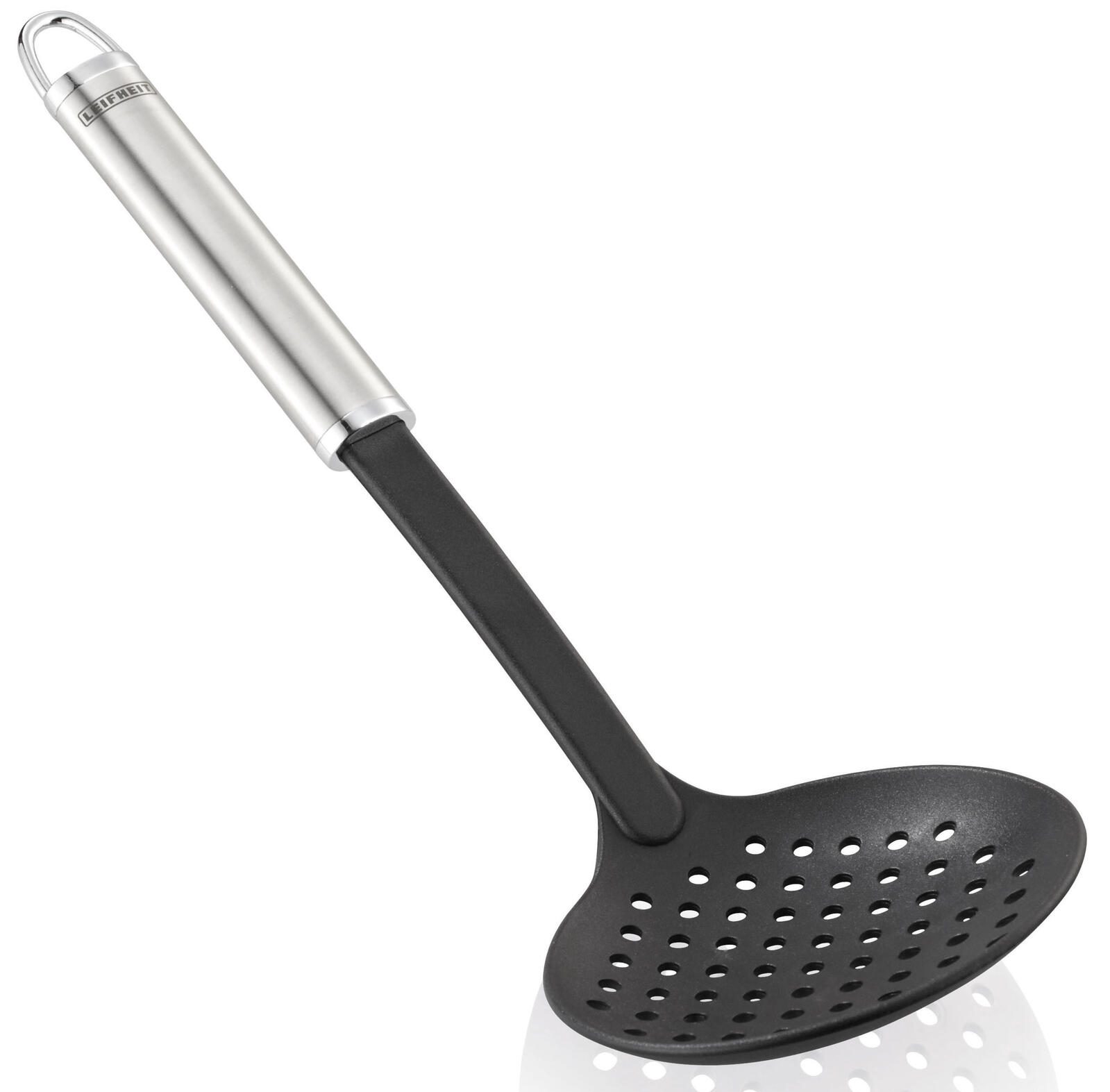 LEIFHEIT Schaumlöffel schwarz, silber Edelstahl, Kunststoff 00024058