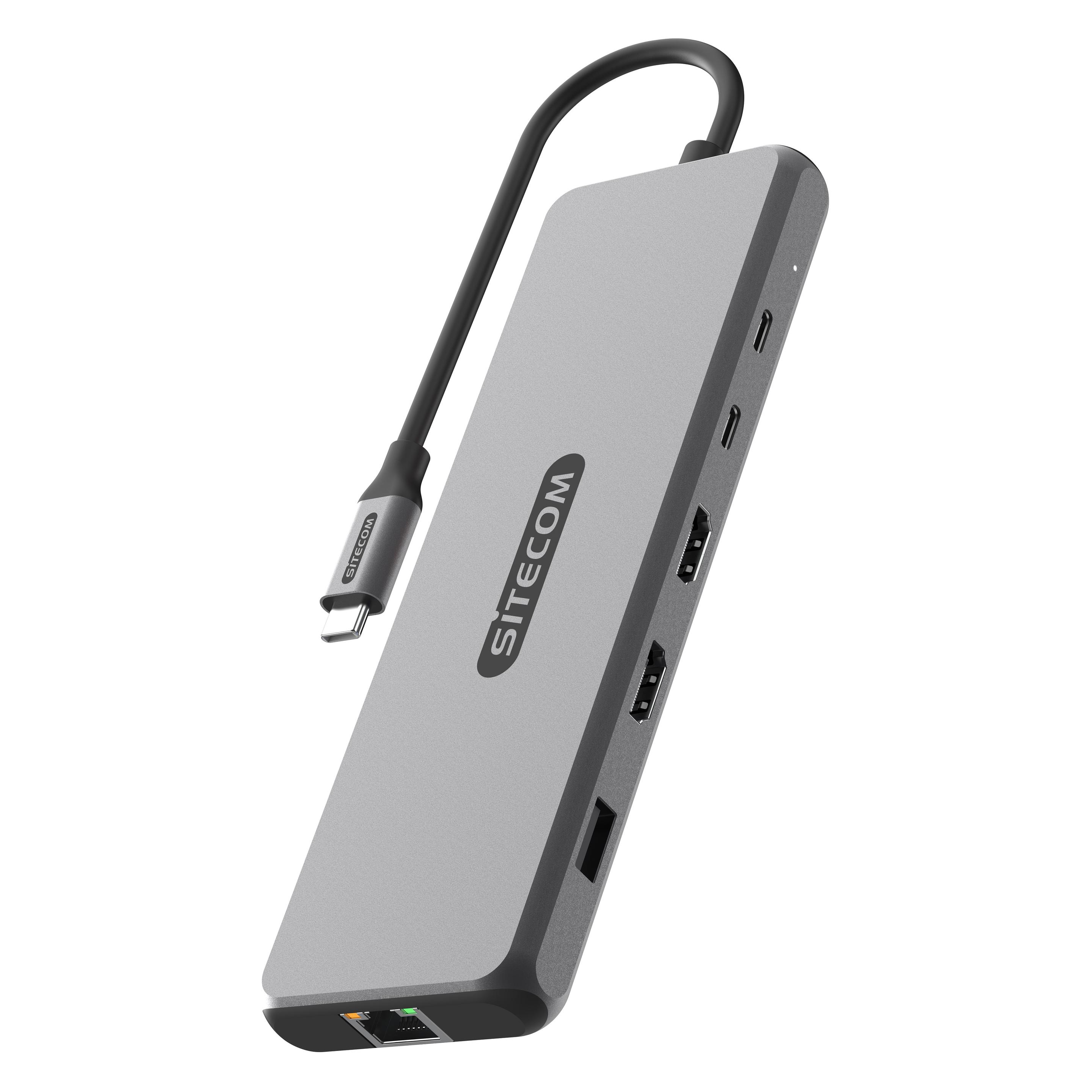 Sitecom CN-7001 10in1 USB4 PD Multip Adapt (USB-C, 10 Ports) (CN-7001)