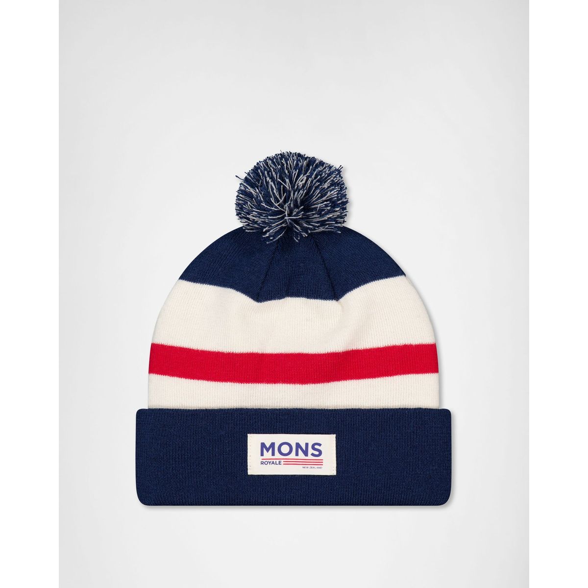 Mons Royale Mccloud Merino Pom Pom Beanie snowflake / navy (668) OS 100728-1363-668-OS