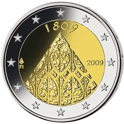 2 Euro Gedenkmünze 200 Jahre Finnisches Parlament 2009